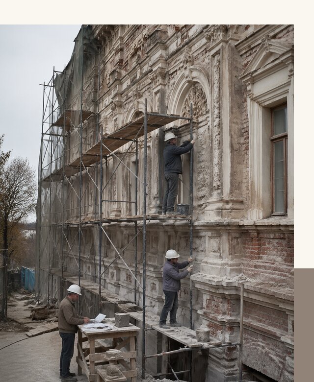 Реставрация объектов культурного наследия под ключ в Таганроге