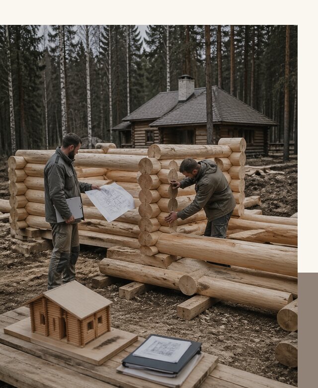 Проектирование и строительство домов из бревна в Таганроге